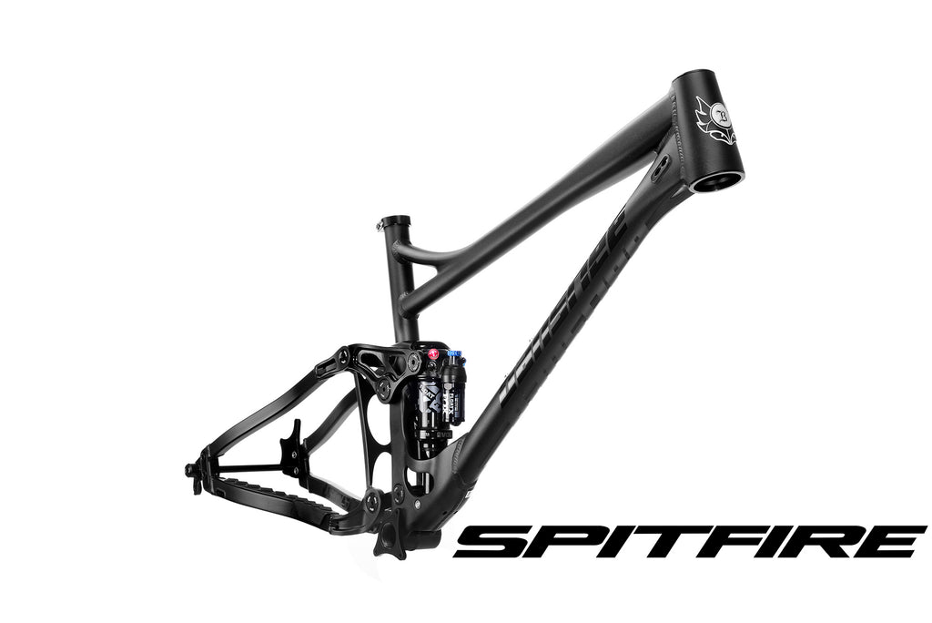 Spitfire V3.2 Frameset - XL Black, FOX Float X Performance Elite Shock, Headset