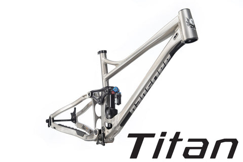 Titan V3.2 Frame - NO SHOCK - Large Tint Raw With Charcoal Decals, Headset