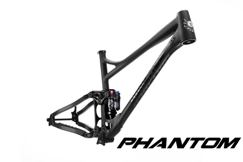 Phantom V3.2 Frameset - Medium Stealth Black, FOX Float X Performance Elite Shock, Headset